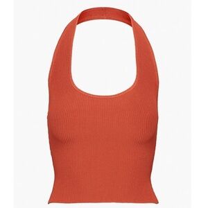 NWT Sculpt Knit Backless Halter Top Babaton Aritzia